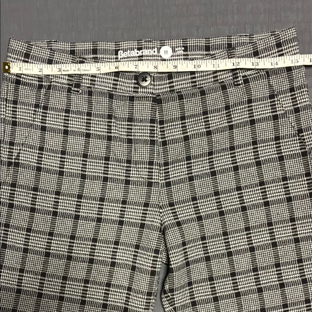 Betabrand Black and White Plaid Dress Pants - Picture 7 of 9